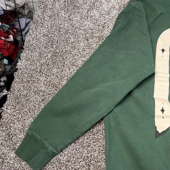 Zach Bryan 2023 Men's Size XL Country Music Tour Merch Thick Heavy Green Hoodie - Picture 12 of 13